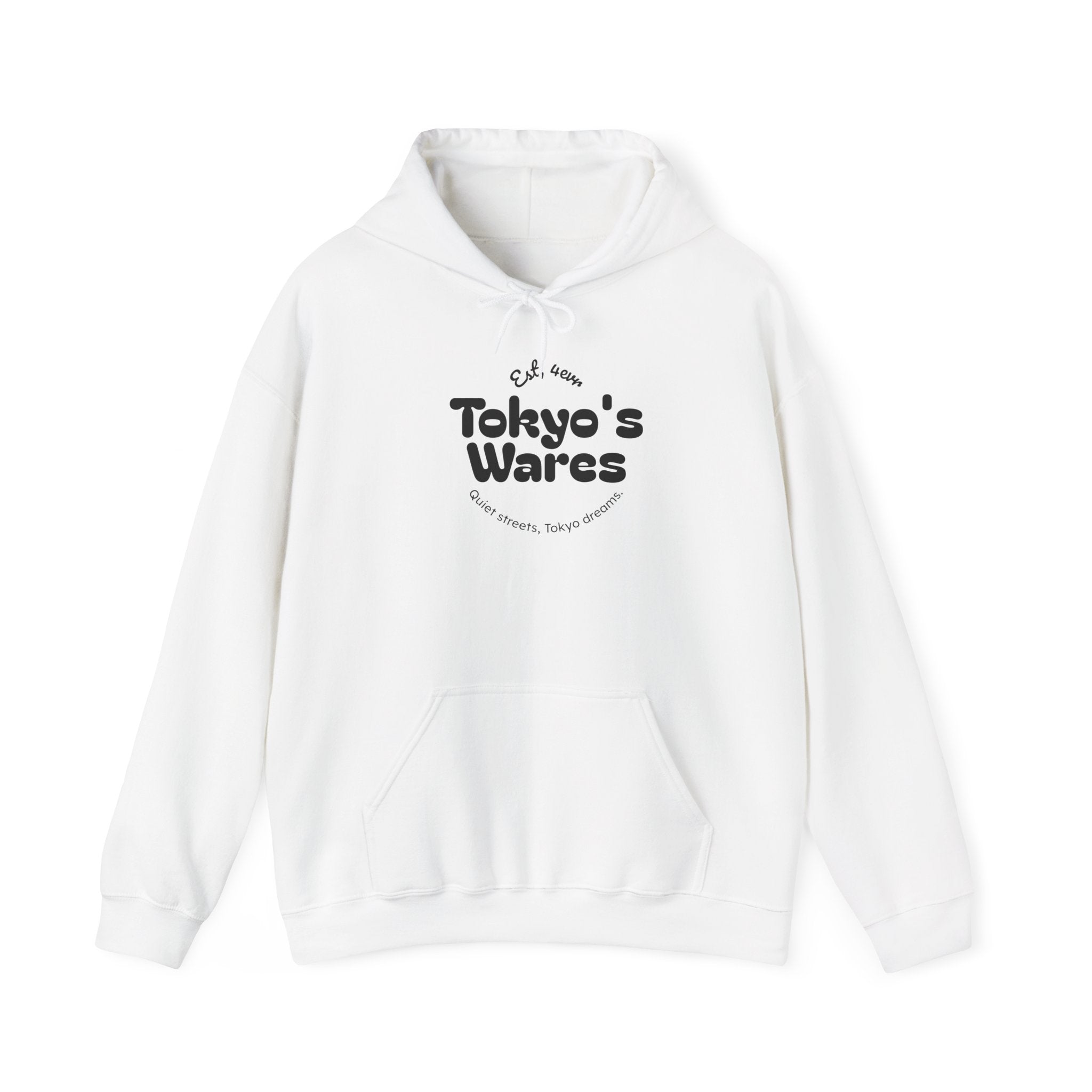 Tokyo's Wares Hoodie — Minimal Retro Logo Pullover