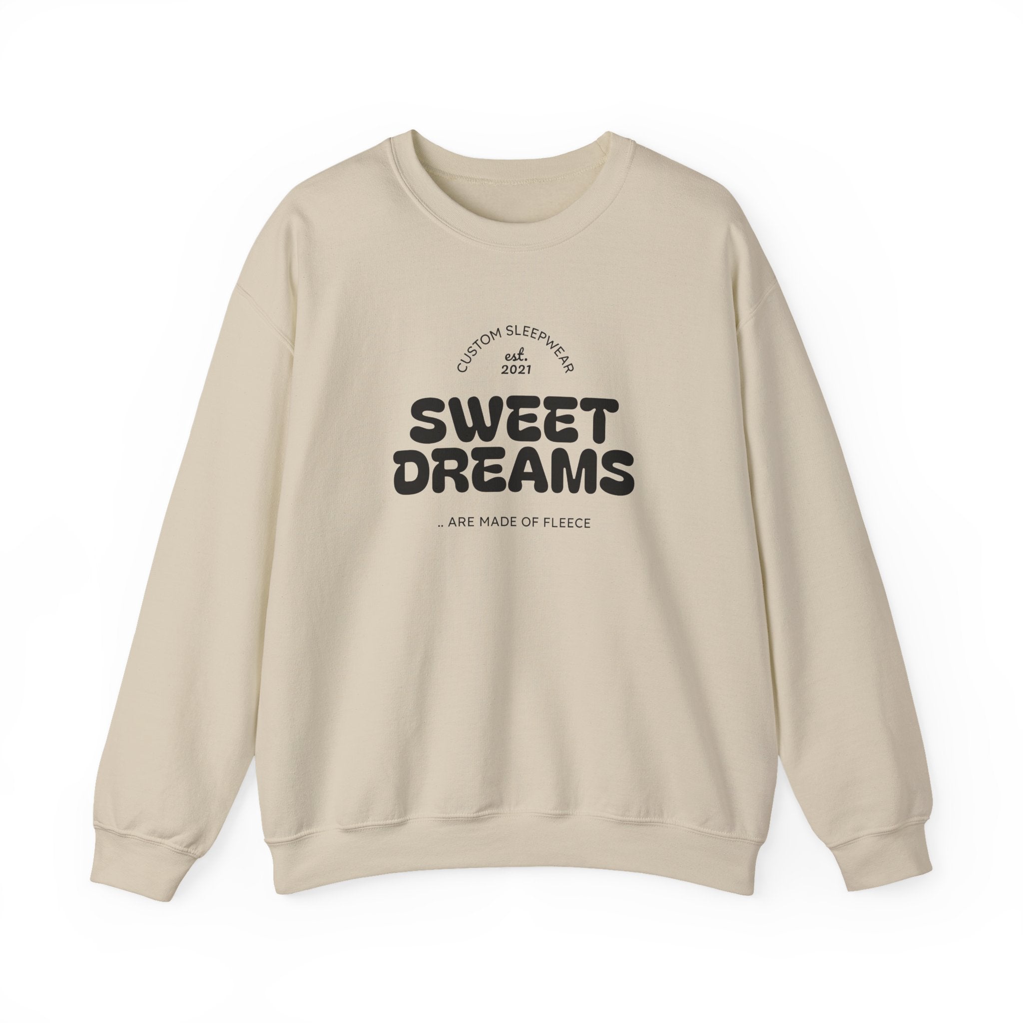 Sweet Dreams Sweatshirt — Cozy Cat on Moon Crewneck