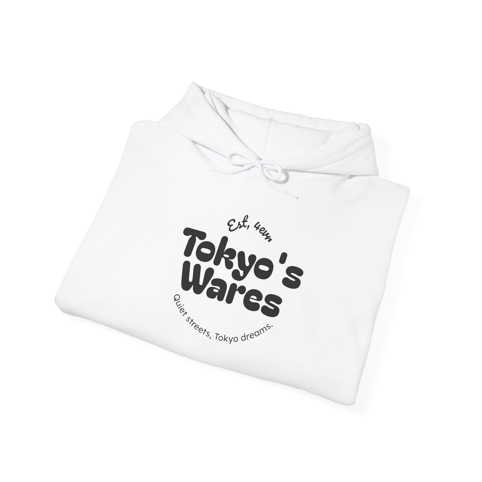 Tokyo's Wares Hoodie — Minimal Retro Logo Pullover
