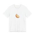 Cat on Crescent Moon Tee – Cute Sleeping Cat Graphic T-Shirt